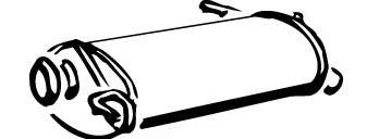 Глушитель выхлопных газов конечный