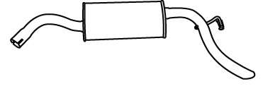 Глушитель выхлопных газов конечный