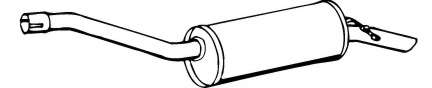 Глушитель выхлопных газов конечный