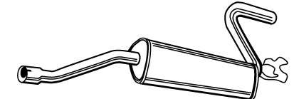 Глушитель выхлопных газов конечный