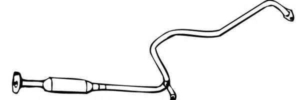 Средний глушитель выхлопных газов