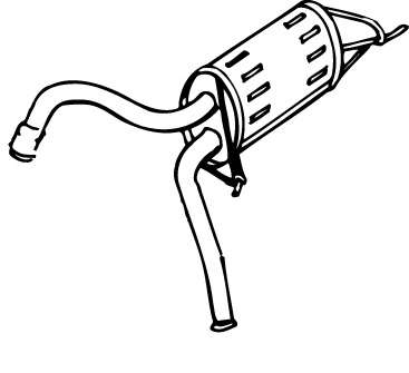 Глушитель выхлопных газов конечный