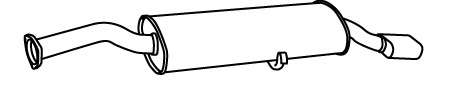 Глушитель выхлопных газов конечный