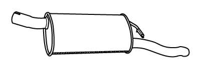 Глушитель выхлопных газов конечный