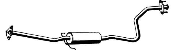 Средний глушитель выхлопных газов