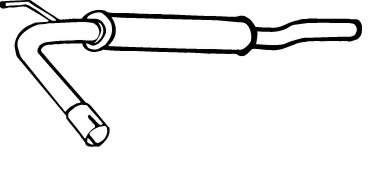 Предглушитель выхлопных газов