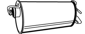 Глушитель выхлопных газов конечный