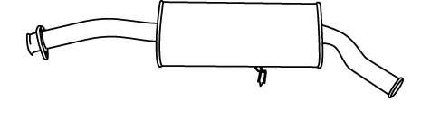 Глушитель выхлопных газов конечный