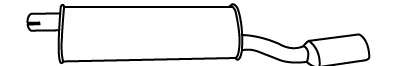 Глушитель выхлопных газов конечный