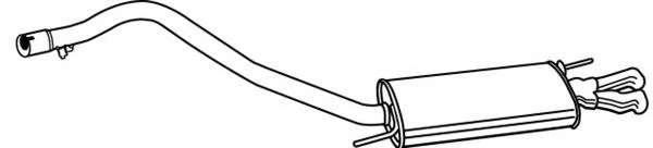 Глушитель выхлопных газов конечный