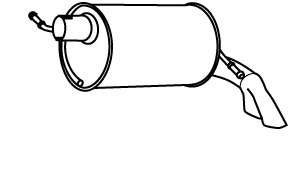 Глушитель выхлопных газов конечный