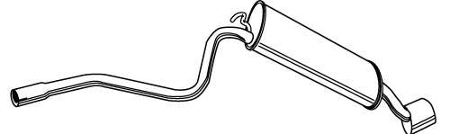 Глушитель выхлопных газов конечный