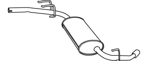 Глушитель выхлопных газов конечный