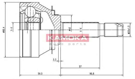 К-т шарнiрний привiдного валу
