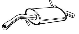 Глушитель выхлопных газов конечный