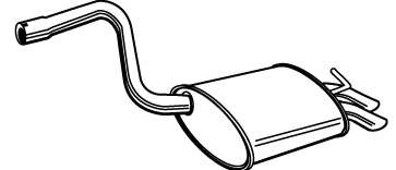 Глушитель выхлопных газов конечный