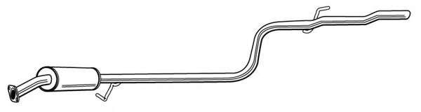 Средний глушитель выхлопных газов