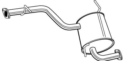 Глушитель выхлопных газов конечный