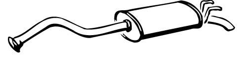 Глушитель выхлопных газов конечный