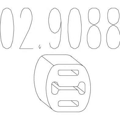 Гумовий елемент кріплення