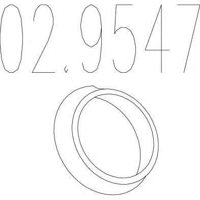 Уплотнительное кольцо, труба выхлопного газа