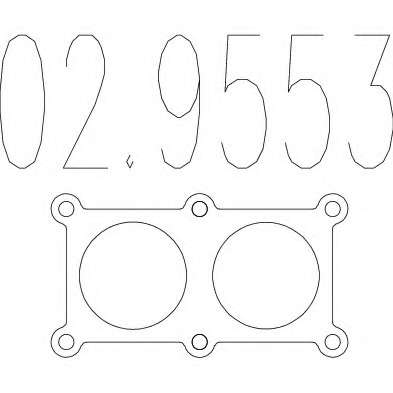 Прокладка, труба выхлопного газа