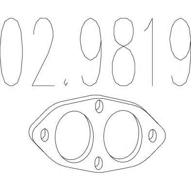 Прокладка, труба выхлопного газа