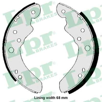 Колодки гальмівні барабанні