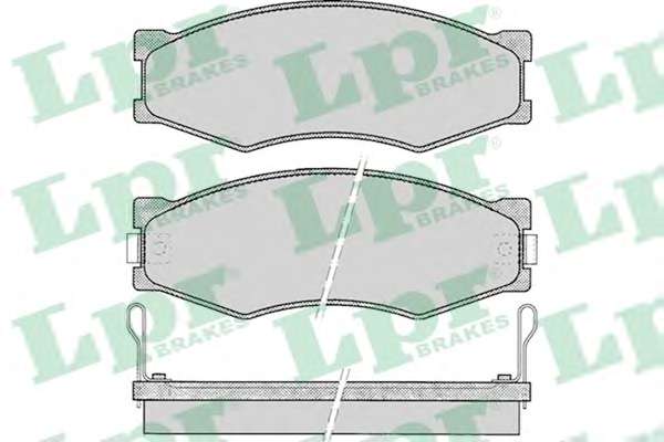 Комплект тормозных колодок, дисковый тормоз