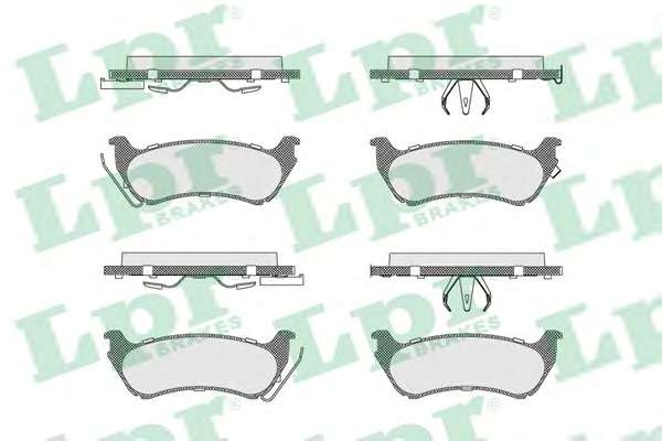 Комплект тормозных колодок, дисковый тормоз
