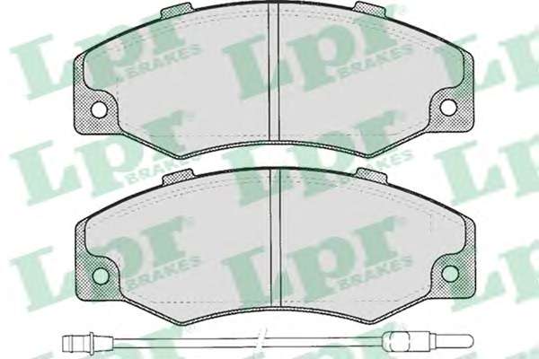 Комплект гальмівних колодок з 4 шт. дисків