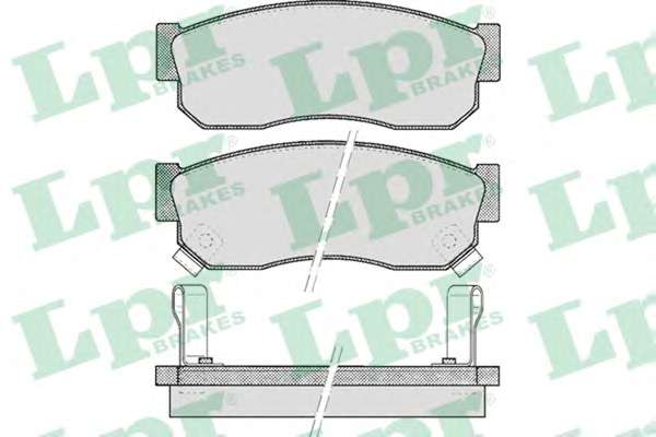 Комплект тормозных колодок, дисковый тормоз
