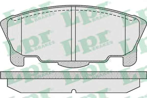 Комплект тормозных колодок, дисковый тормоз