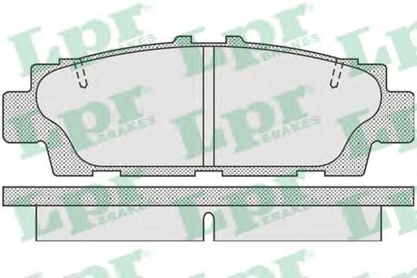 Комплект тормозных колодок, дисковый тормоз