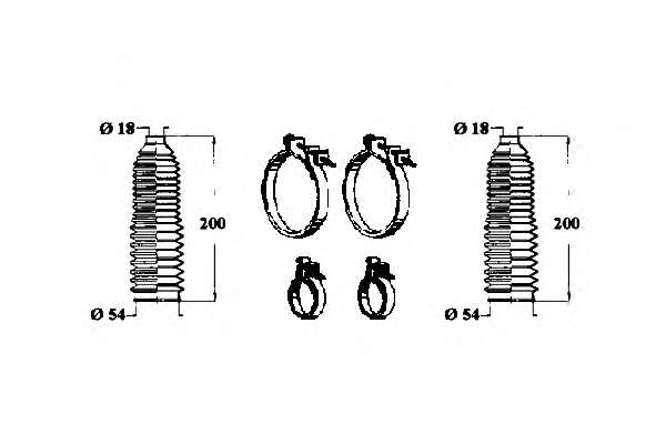 Комплект пылника, рулевое управление