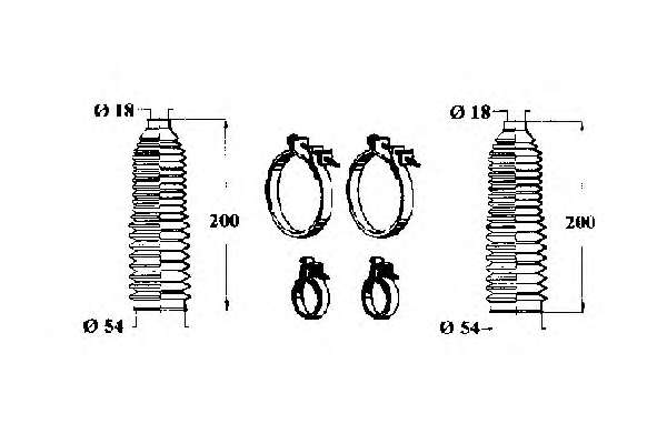 Комплект пылника, рулевое управление
