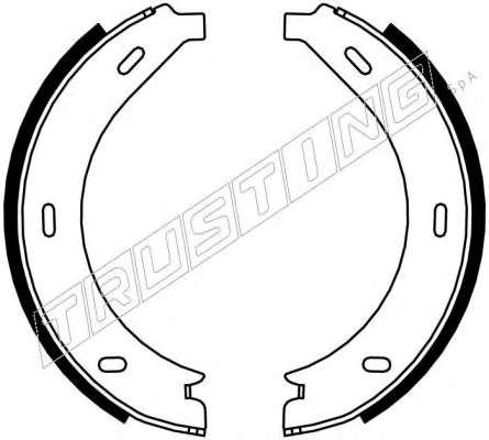 Комплект тормозных колодок, стояночная тормозная система