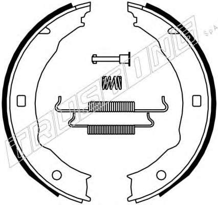Комплект тормозных колодок, стояночная тормозная система