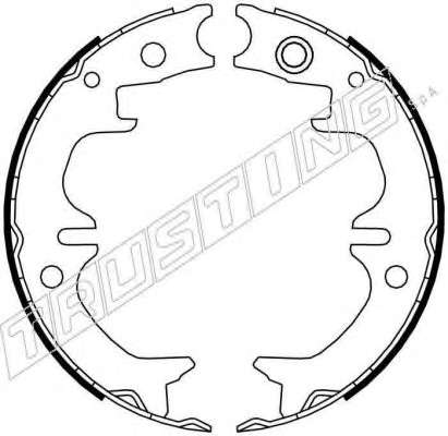 Комплект тормозных колодок, стояночная тормозная система