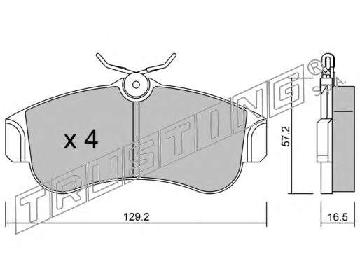Комплект тормозных колодок, дисковый тормоз