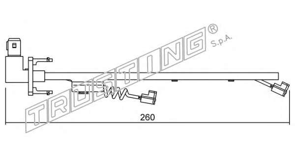 Сигнализатор, износ тормозных колодок