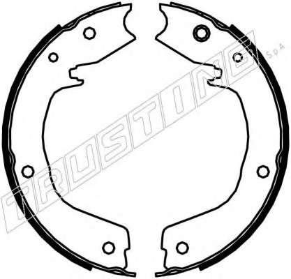 Комплект тормозных колодок, стояночная тормозная система