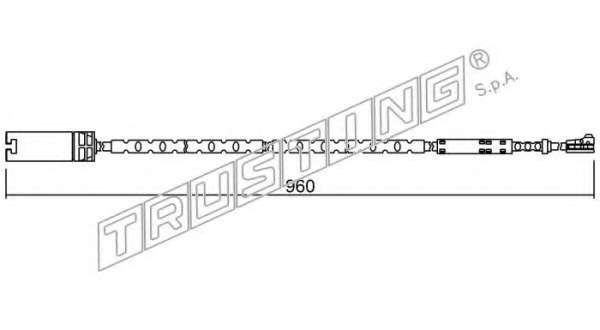 Сигнализатор, износ тормозных колодок
