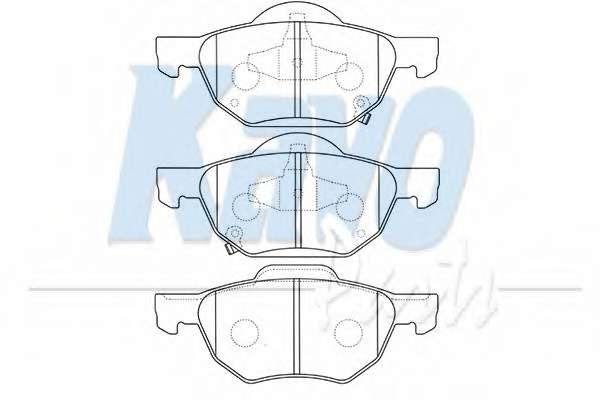 Комплект тормозных колодок, дисковый тормоз