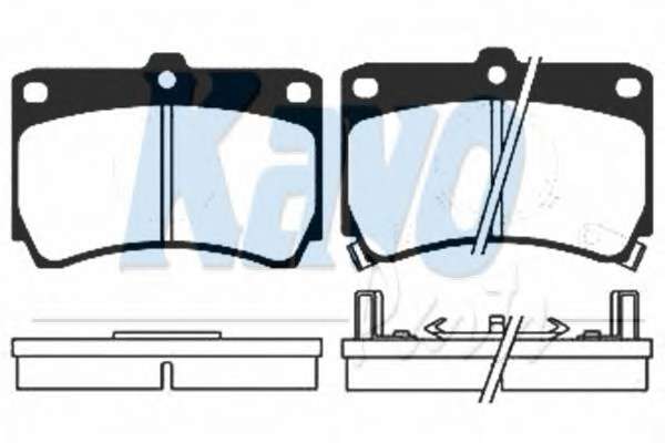 Комплект тормозных колодок, дисковый тормоз