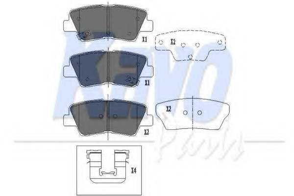 Комплект гальмівних колодок