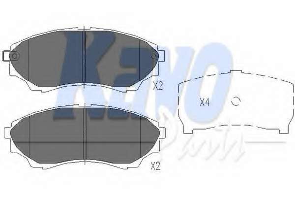 KAVO PARTS FORD Гальмівні колодки передн.Ranger,Mazda BT-50 99-