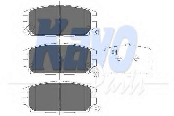 Комплект тормозных колодок, дисковый тормоз