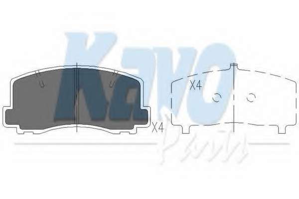 Комплект тормозных колодок, дисковый тормоз