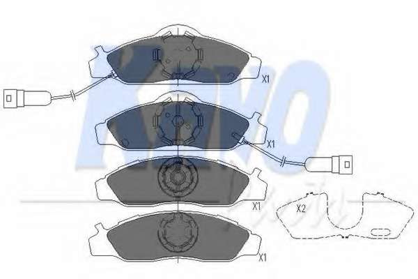 Комплект тормозных колодок, дисковый тормоз